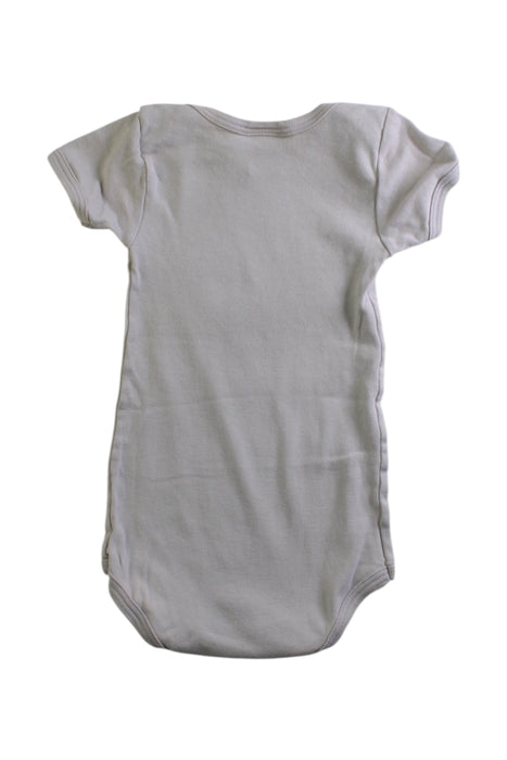 A Ivory Short Sleeve Bodysuits from Petit Bateau in size 3-6M for neutral. (Back View)