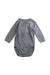 A Grey Long Sleeve Bodysuits from Petit Bateau in size 3-6M for neutral. (Front View)