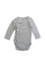 A Ivory Long Sleeve Bodysuits from Petit Bateau in size 3-6M for neutral. (Front View)