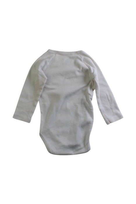 A Ivory Long Sleeve Bodysuits from Petit Bateau in size 3-6M for neutral. (Back View)