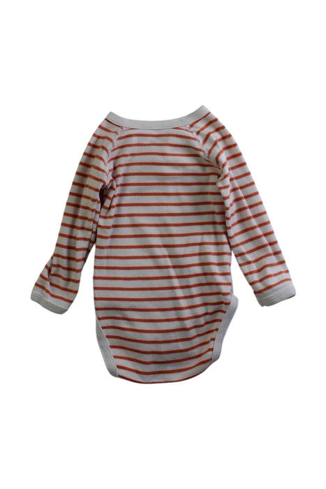 A White Long Sleeve Bodysuits from Petit Bateau in size 3-6M for neutral. (Back View)