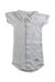 A White Short Sleeve Bodysuits from Petit Bateau in size 3-6M for boy. (Front View)