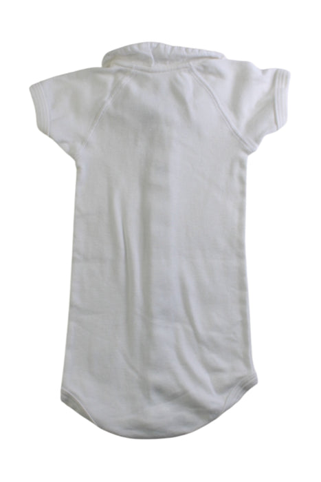 A White Short Sleeve Bodysuits from Petit Bateau in size 3-6M for boy. (Back View)
