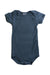 A Blue Short Sleeve Bodysuits from Petit Bateau in size 3-6M for boy. (Front View)