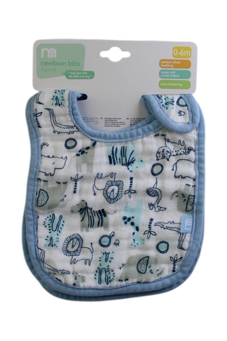 A Blue Bibs from Mothercare in size 0-3M for boy. (Front View)