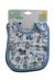 A Blue Bibs from Mothercare in size 0-3M for boy. (Front View)