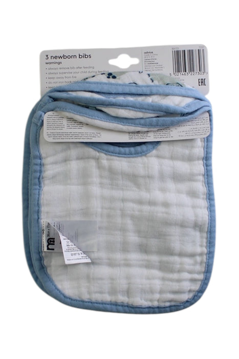 A Blue Bibs from Mothercare in size 0-3M for boy. (Back View)