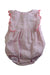 A Pink Sleeveless Rompers from Jacadi in size 0-3M for girl. (Front View)