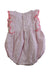 A Pink Sleeveless Rompers from Jacadi in size 0-3M for girl. (Back View)