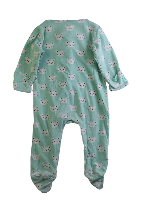 A Green Onesies from Seed in size 3-6M for neutral. (Back View)