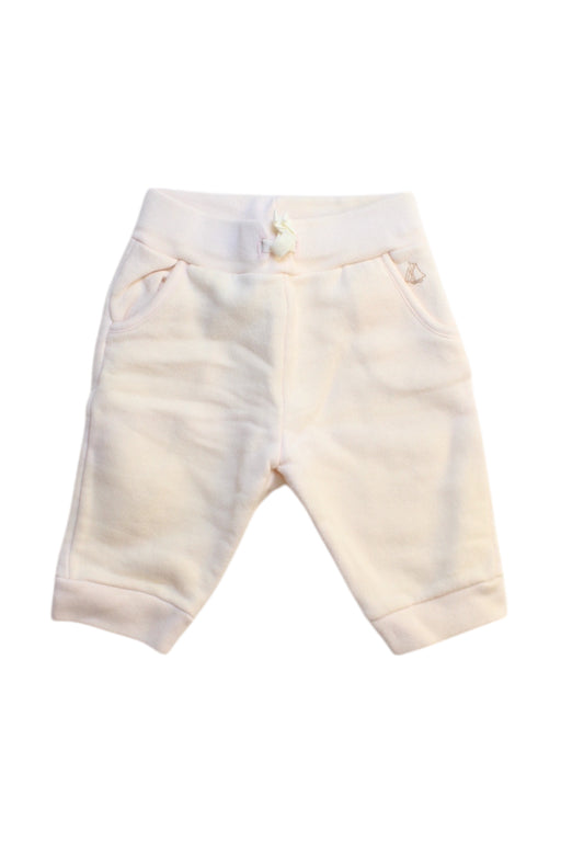 A Ivory Casual Pants from Petit Bateau in size 0-3M for girl. (Front View)