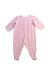 A Pink Onesies from Petit Bateau in size 3-6M for girl. (Back View)