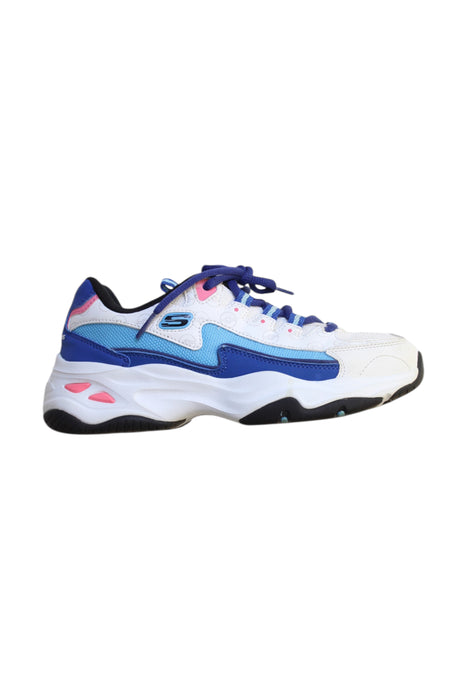 A Multicolour Sneakers from Skechers in size 11Y for girl. (Front View)