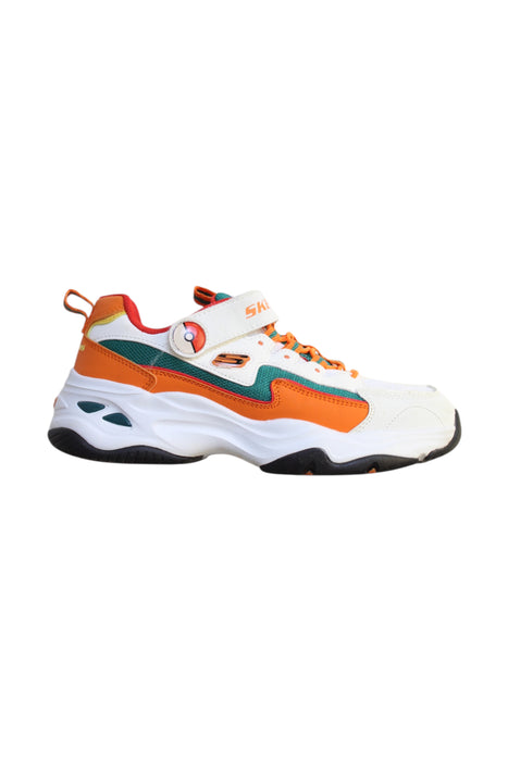 A Multicolour Sneakers from Skechers in size 10Y for boy. (Front View)