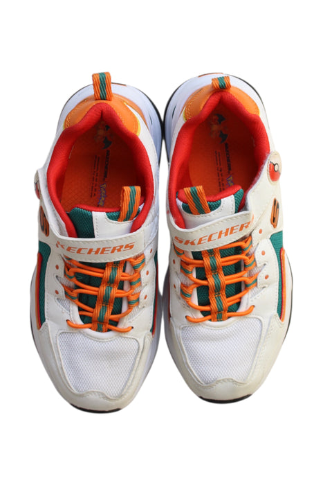 A Multicolour Sneakers from Skechers in size 10Y for boy. (Back View)