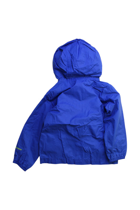 A Blue Rain Jackets from The North Face in size 3T for boy. (Back View)