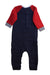 A Navy Long Sleeve Rompers from Petit Bateau in size 18-24M for boy. (Back View)