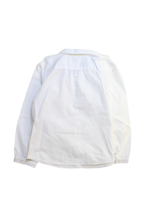 A White Long Sleeve Shirts from Burberry in size 5T for girl. (Back View)