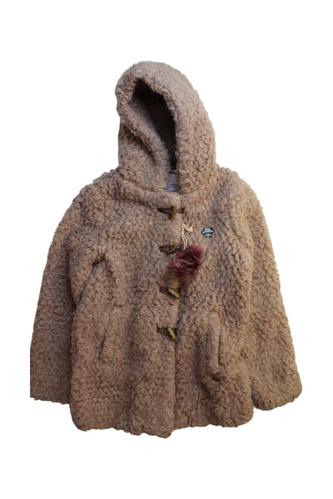 A Beige Coats from Scotch R'Belle in size 10Y for girl. (Front View)