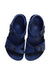 A Blue Sandals from Birkenstock in size 4T for boy. (Back View)