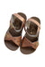 A Pink Sandals from Sun-San in size 3T for girl. (Back View)