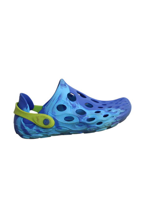 A Multicolour Aqua Shoes from Merrell in size 9Y for boy. (Front View)