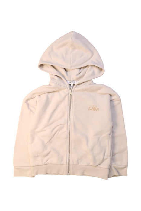 A Beige Zippered Sweatshirts from Dior in size 3T for girl. (Front View)