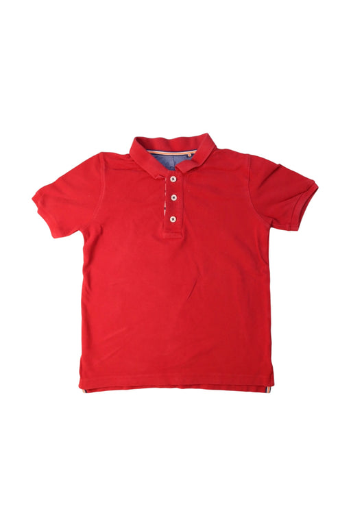 A Red Short Sleeve Polos from Boden in size 7Y for boy. (Front View)