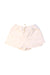 A White Shorts from Crewcuts in size 3T for girl. (Front View)