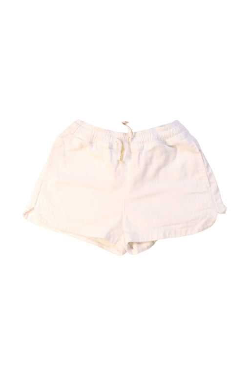 A White Shorts from Crewcuts in size 3T for girl. (Front View)