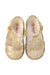 A Gold Sandals from Seed in size 3T for girl. (Back View)
