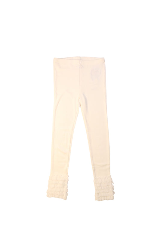 A White Leggings from Gelato Pique in size 4T for girl. (Front View)