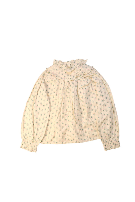 A Ivory Long Sleeve Shirts from Janie & Jack in size 6T for girl. (Back View)