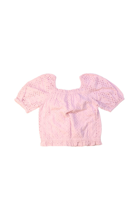 A Pink Short Sleeve Tops from Crewcuts in size 4T for girl. (Back View)