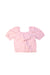 A Pink Short Sleeve Tops from Crewcuts in size 4T for girl. (Back View)