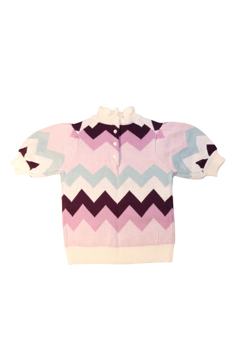 A Multicolour Short Sleeve Tops from Janie & Jack in size 6T for girl. (Back View)