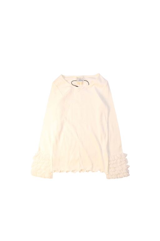 A White Long Sleeve Tops from Gelato Pique in size 4T for girl. (Front View)