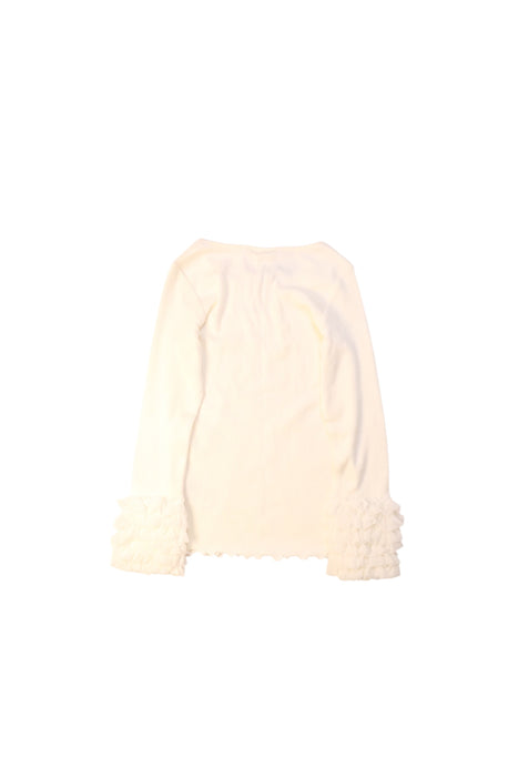 A White Long Sleeve Tops from Gelato Pique in size 4T for girl. (Back View)