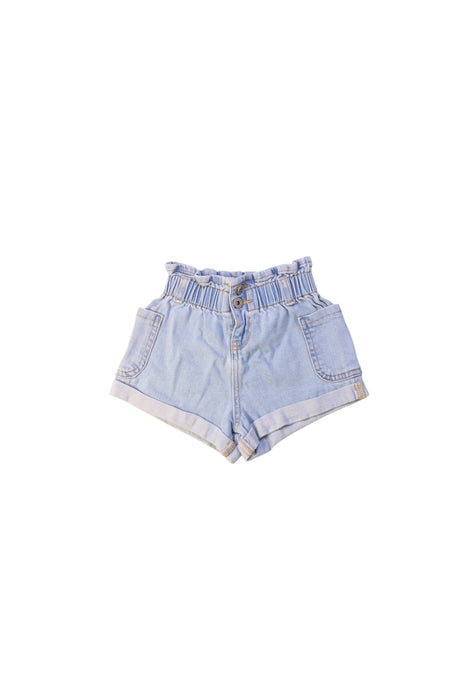 A Blue Shorts from Seed in size 4T for girl. (Front View)