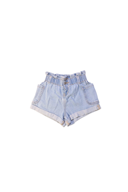 A Blue Shorts from Seed in size 4T for girl. (Front View)