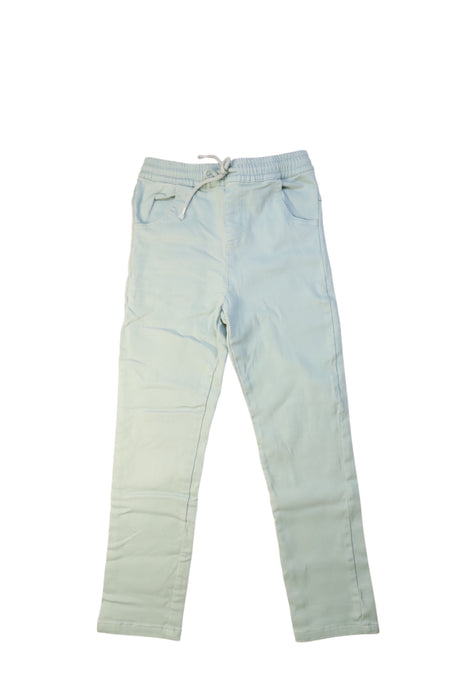 A Blue Casual Pants from Seed in size 8Y for girl. (Front View)