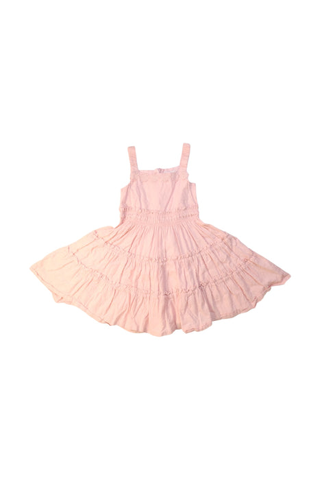 A Pink Sleeveless Dresses from Baby by David Jones in size 4T for girl. (Front View)