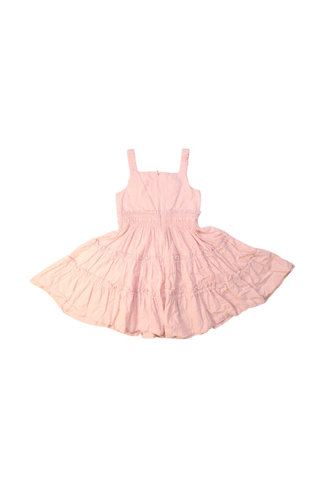 A Pink Sleeveless Dresses from Baby by David Jones in size 4T for girl. (Back View)