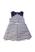 A Navy Sleeveless Dresses from Jacadi in size 4T for girl. (Front View)