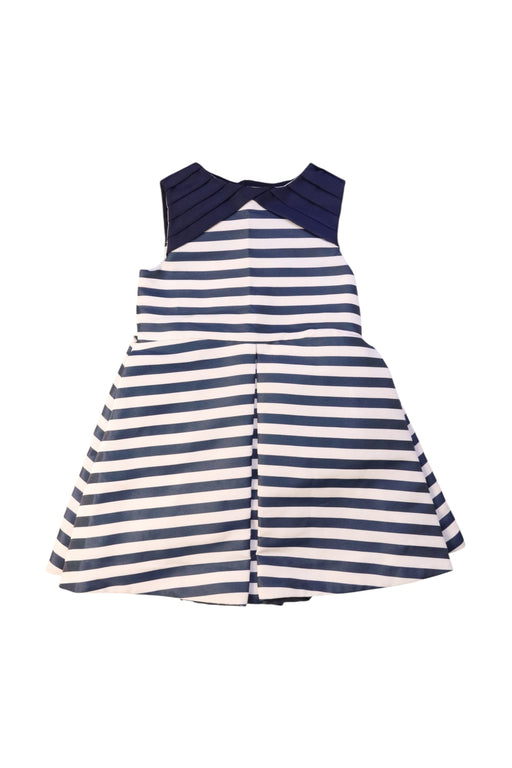 A Navy Sleeveless Dresses from Jacadi in size 4T for girl. (Front View)