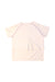 A White Short Sleeve T Shirts from Moody Tiger in size 4T for girl. (Back View)
