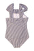 A Navy Swimsuits from Moody Tiger in size 4T for girl. (Front View)