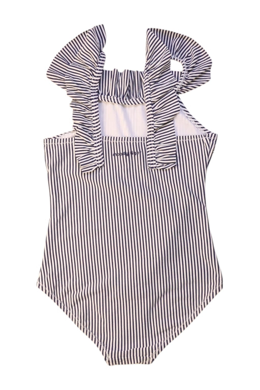 A Navy Swimsuits from Moody Tiger in size 4T for girl. (Front View)