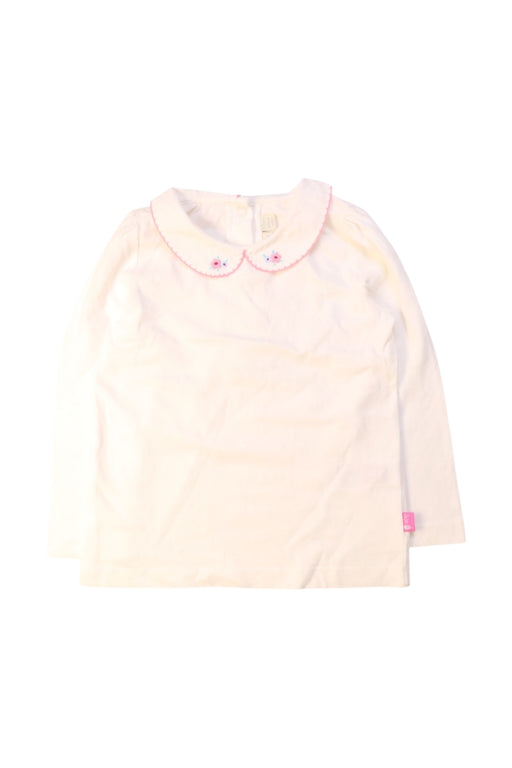 A White Long Sleeve Tops from Jojo Maman Bébé in size 3T for girl. (Front View)