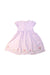 A Purple Short Sleeve Dresses from Jojo Maman Bébé in size 4T for girl. (Back View)